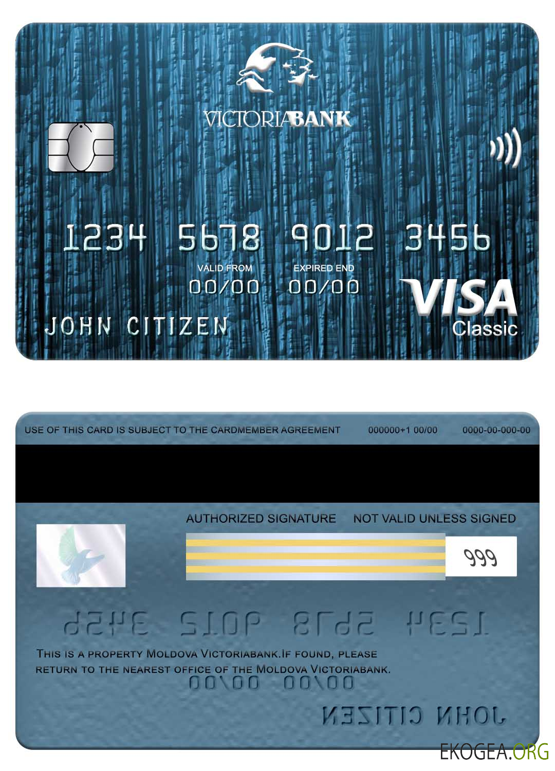 Carte visa classique Moldavie Victoriabank